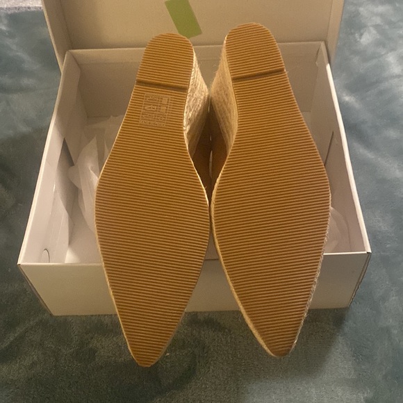 Faux Suede Knot Detail Point Toe Espadrille Wedge Boots - Picture 3 of 8